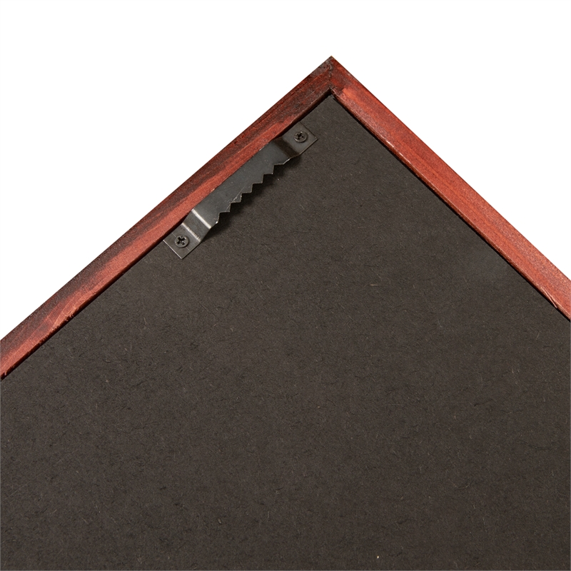 Wooden Jersey Display Case with Foam Board and Keyed Lock in Mahogany-24x36