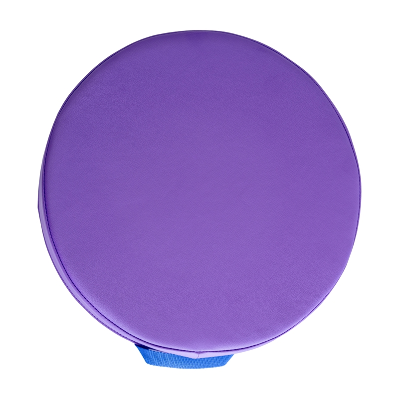 Commercial Plastic Classroom Floor Cushions with Handles-Primary Colors