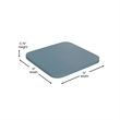 Indoor/Outdoor Backless Counter Stool with Poly Seat - Blue/Teal-Blue