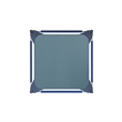 Indoor/Outdoor Backless Counter Stool with Poly Seat - Blue/Teal-Blue