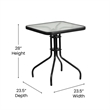 3 Piece Patio Dining Set - 23.5
