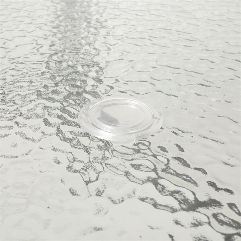 Commercial 7 Pc Outdoor Patio Dining Set with Glass Table and 6 Chairs - Gray