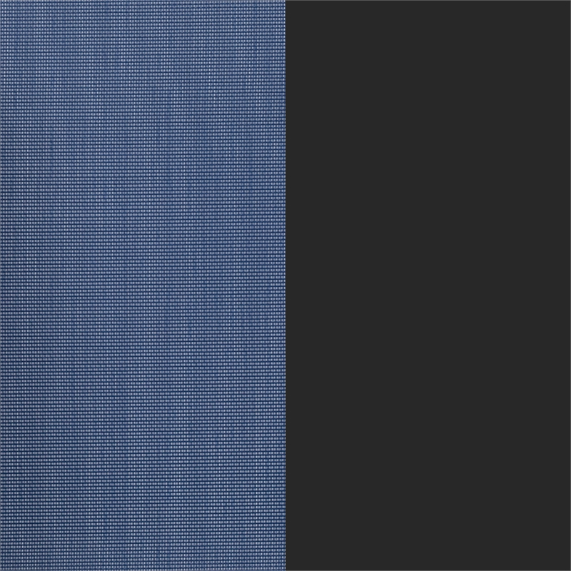 Commercial 7 Pc Outdoor Patio Dining Set with Glass Table and 6 Chairs - Navy