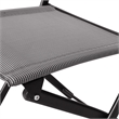 2 Pack Commercial Outdoor Flex Comfort Folding Chair with Metal Frame in Gray