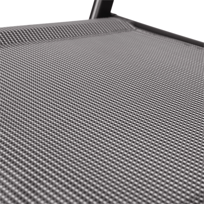 2 Pack Commercial Outdoor Flex Comfort Folding Chair with Metal Frame in Gray