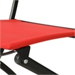 2 Pack Commercial Outdoor Flex Comfort Folding Chair with Metal Frame in Red