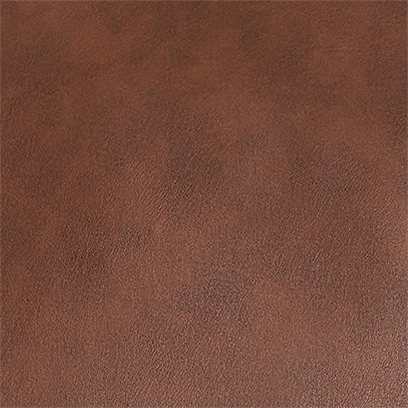 Convertible Tri-Fold Chair with Pillow and Hideaway Legs in Brown LeatherSoft