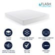 Green Tea Cooling Gel 3-Layer Memory Foam King 10