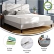 Green Tea Cooling Gel 3-Layer Memory Foam King 10