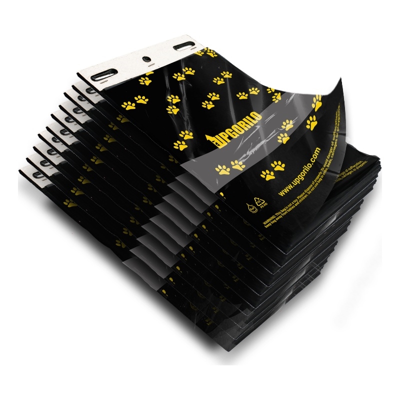10Pk Unscented Premium Leakproof Pull Out Pet Waste Station Bags-1000 Bags-Black