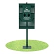 Compact Pet Waste Station with Rectangle Trash Can and Roll Waste Bag Dispenser
