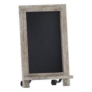 9.5&quot x 14&quot Freestanding Tabletop or Wall Mount Magnetic Chalkboard-Weathered