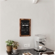 Set of 10 Wall Mounted Magnetic Chalkboards in Torched Wood - 9.5