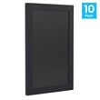 Set of 10 Wall Mounted Magnetic Chalkboards in Black - 9.5