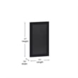 Set of 10 Wall Mounted Magnetic Chalkboards in Black - 9.5