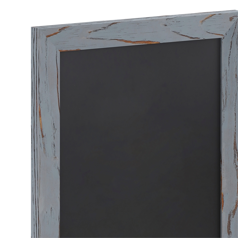 Set of 10 Wall Mounted Magnetic Chalkboards in Rustic Gray - 9.5