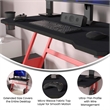 Full Desktop Anti-Slip Rubber Mouse Pad with Micro Weave Surface in Black