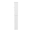 Farmhouse Over the Toilet Cabinet with Shelves and Magnetic Closure Doors-White