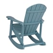 Adirondack Poly Resin Rocking Chairs for Indoor/Outdoor Use in Sea Foam - 2 Pack
