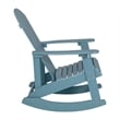 Adirondack Poly Resin Rocking Chairs for Indoor/Outdoor Use in Sea Foam - 2 Pack