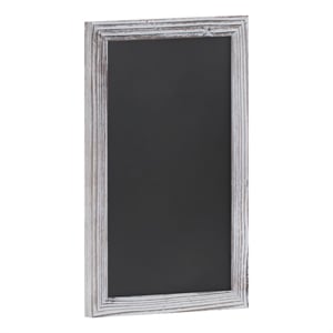11&quot x 17&quot Wall Mounted Magnetic Chalkboard with Wooden Frame - Whitewashed