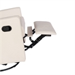 Manual Rocking Recliner Chair with 360 Swivel and Gliding Motion in Cream