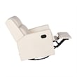 Manual Rocking Recliner Chair with 360 Swivel and Gliding Motion in Cream