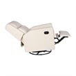 Manual Rocking Recliner Chair with 360 Swivel and Gliding Motion in Cream