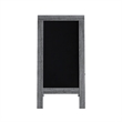 Indoor/Outdoor 40x20 Freestanding Graywash Wood A-Frame Magnetic Chalkboard