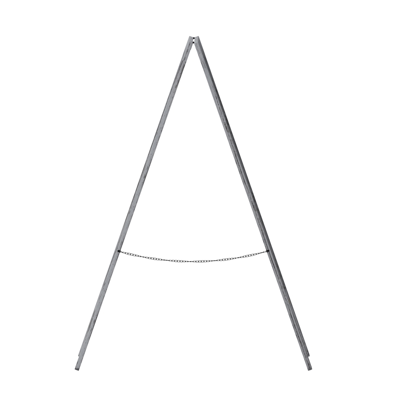 Indoor/Outdoor 40x20 Freestanding Graywash Wood A-Frame Magnetic Chalkboard