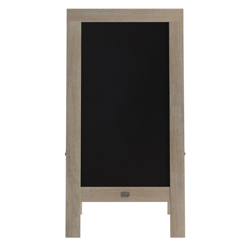 Indoor/Outdoor 40x20 Freestanding Weathered Wood A-Frame Magnetic Chalkboard