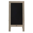 Indoor/Outdoor 40x20 Freestanding Weathered Wood A-Frame Magnetic Chalkboard