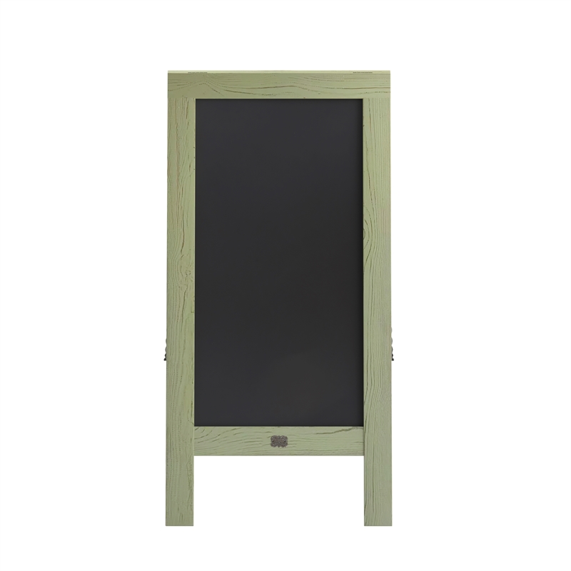 Indoor/Outdoor 40x20 Freestanding Green Wood A-Frame Magnetic Chalkboard