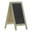 Indoor/Outdoor 40x20 Freestanding Green Wood A-Frame Magnetic Chalkboard