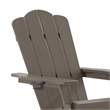 Commercial All-Weather Rocking Adirondack Chair with Swiveling Cupholder - Brown