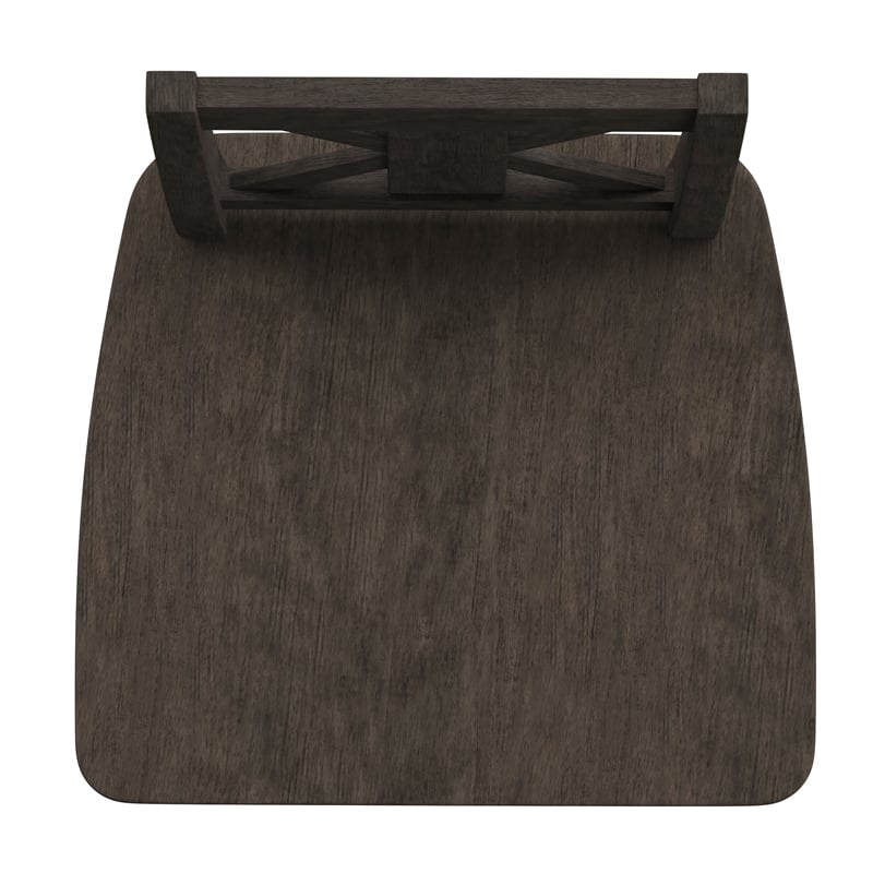 Commercial 360 Swivel Wood Counter Height Stool in Gray Wash Walnut