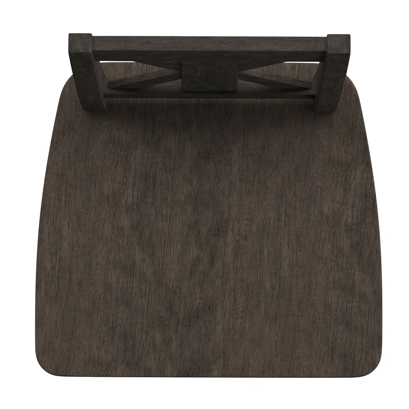 Commercial 360 Swivel Wood Counter Height Stool in Gray Wash Walnut