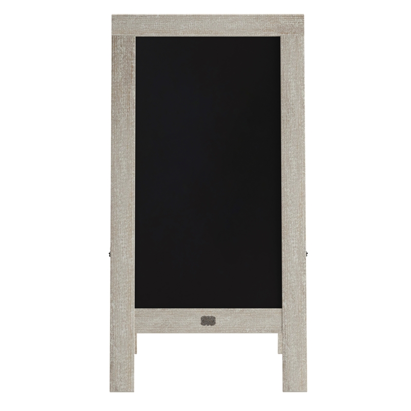 Weathered Wood A-Frame Magnetic Chalkboard Set-Markers Stencils and Magnets