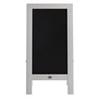White Wood A-Frame Magnetic Chalkboard Set-Markers Stencils and Magnets