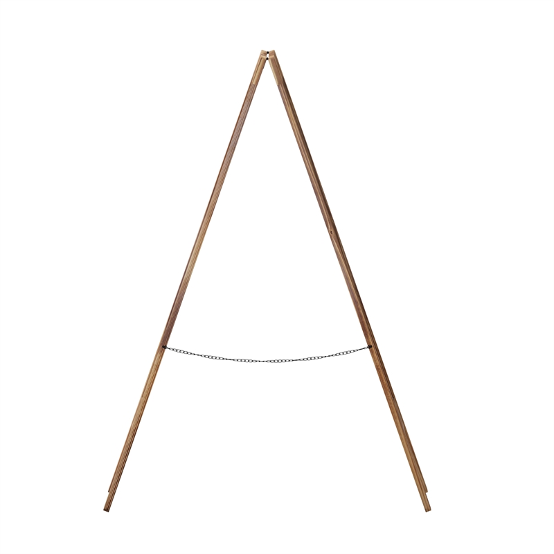 Indoor/Outdoor 40x20 Freestanding Rustic Brown Wood A-Frame Magnetic Chalkboard