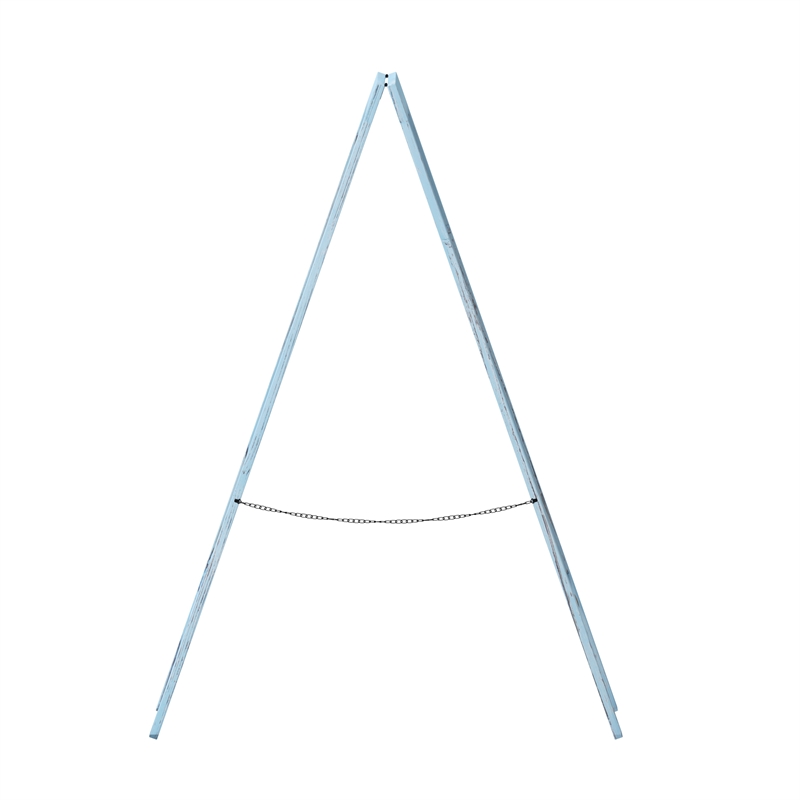 Indoor/Outdoor 40x20 Freestanding Robin Blue Wood A-Frame Magnetic Chalkboard