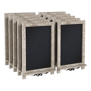 10 Pack 12&quot x 17&quot Tabletop or Wall Mount Magnetic Chalkboards - Weathered