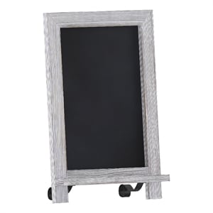 9.5&quot x 14&quot Freestanding Tabletop or Wall Mount Magnetic Chalkboard-Whitewashed