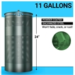 11.5 Gal. Stainless Steel Freestanding or Mountable Pet Waste Trash Can with Lid