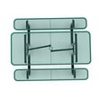 Commercial Grade 6' Rectangular Expanded Mesh Metal Outdoor Picnic Table - Green
