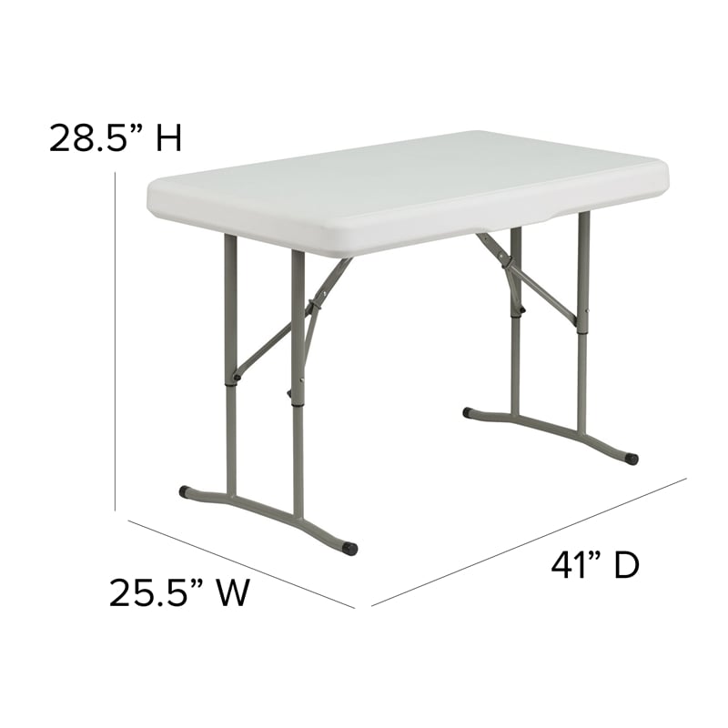 8' x 8' White Pop Up Canopy with Carry Bag and Folding Table with Benches Set