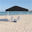 10'x10' Black Weather Resistant Easy Up Event Straight Leg Instant Canopy Tent