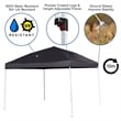 10'x10' Black Weather Resistant Easy Up Event Straight Leg Instant Canopy Tent