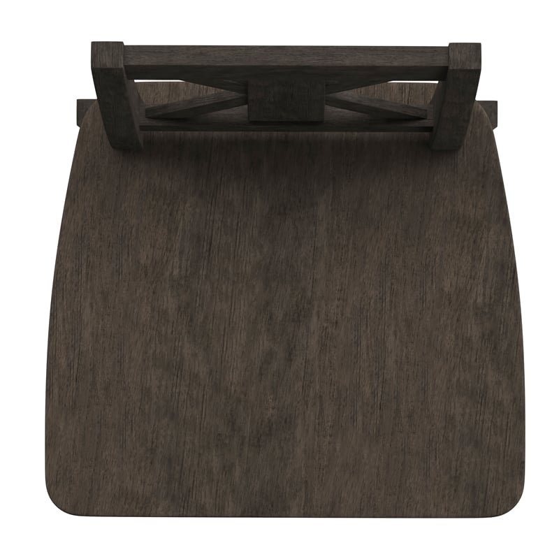 Commercial 360 Swivel Wood Bar Height Stool in Gray Wash Walnut