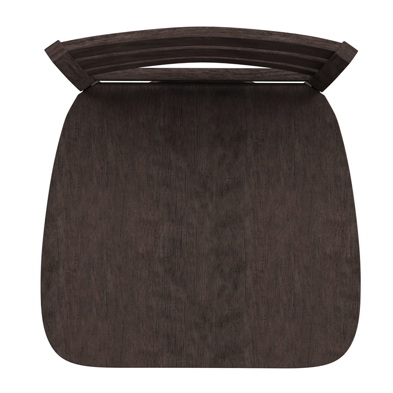 Commercial Wooden Swivel Counter Height Stool in Gray Wash Walnut